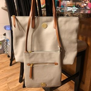 Joy Mangano Leather Tote and Crossbody
